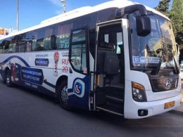 Автобусы на Кубке конфедераций в Сочи моют особым шампунем